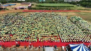 5,000 Tricolour Flag Paintings (International Book of Records)