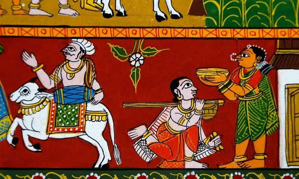 Longest Warli & Cheriyal Scroll Painting-Telangana Fine Arts Academy 