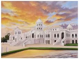 KM Canvas Painting at Ujjayanta Palace