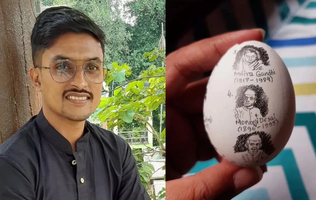 Maximum sketches on eggshells