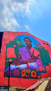 Mural by Solomon Souza in Panjim (2023)