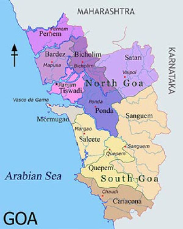 The state with least number of districts in India