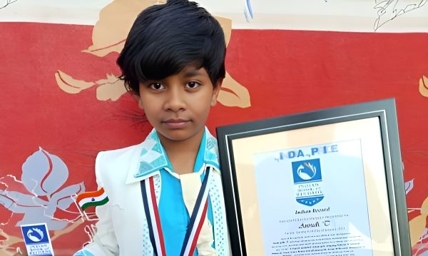 Anirudh Thirumalai Honoured with Indian Record for Participation in Largest Simultaneous National Anthem Singing