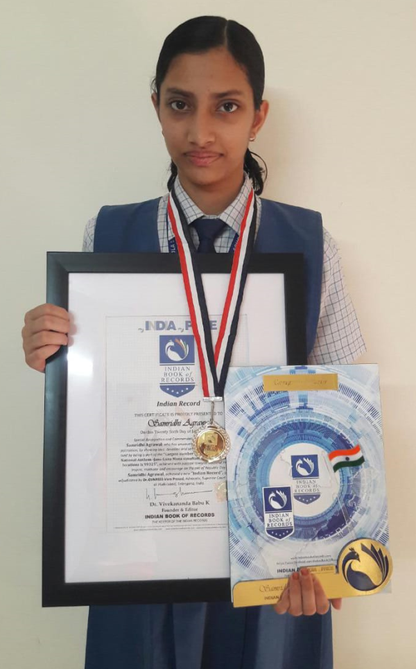 Samridhi Agrawal Indian Record Holder