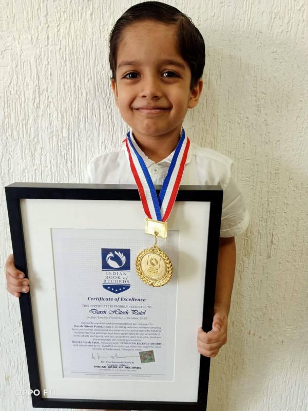  Darsh Hitesh Patel Indian Excellency Award