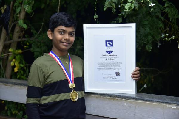 K A Ashrith Indian Record Holder