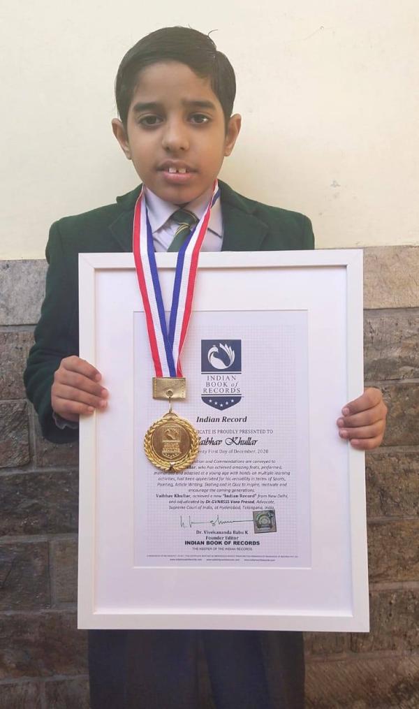 Vaibhav Khullar Indian Record Holder