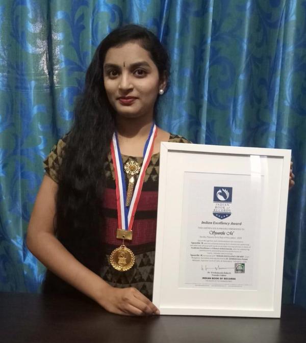 Spoorthi M Indian Excellency Awardee