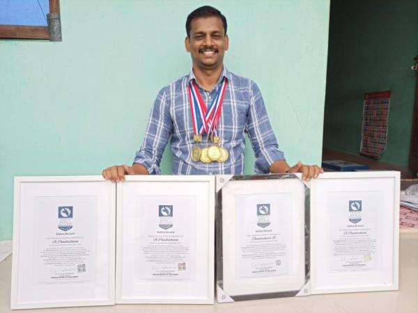 R. Chandrashekaran Indian Record Holder