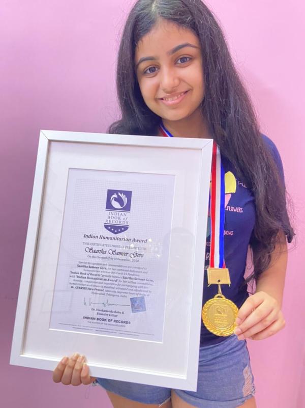 Saartha Sameer Gore Indian Humanitarian Awarde