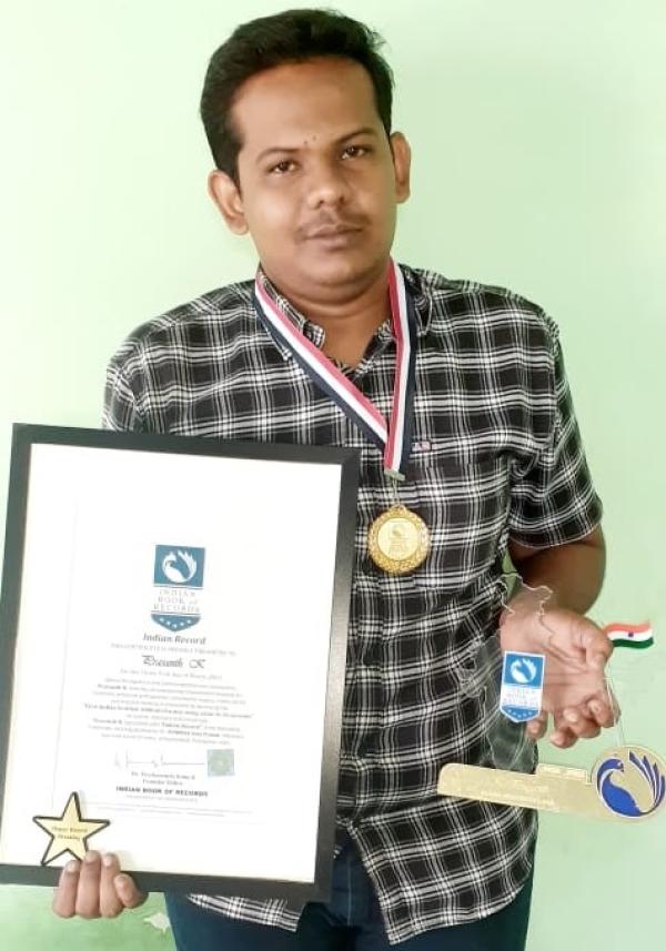 Prasanth K Indian Record Holder