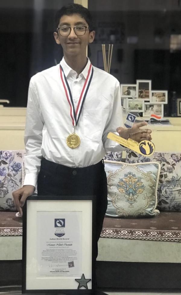 Manan Nilesh Chandak Indian Record Holder