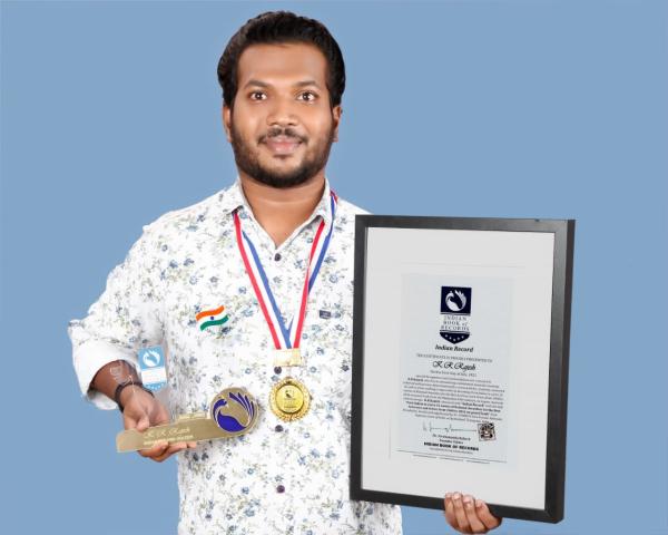  K R Rajesh Indian Record Holder