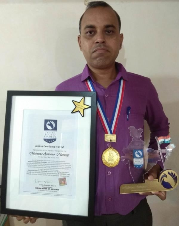 Makwana Ajitkumar Mansingji Indian Excellency Awardee