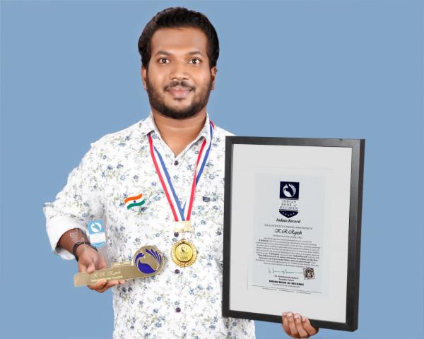 K.R.Rajesh  Indian Record Holder
