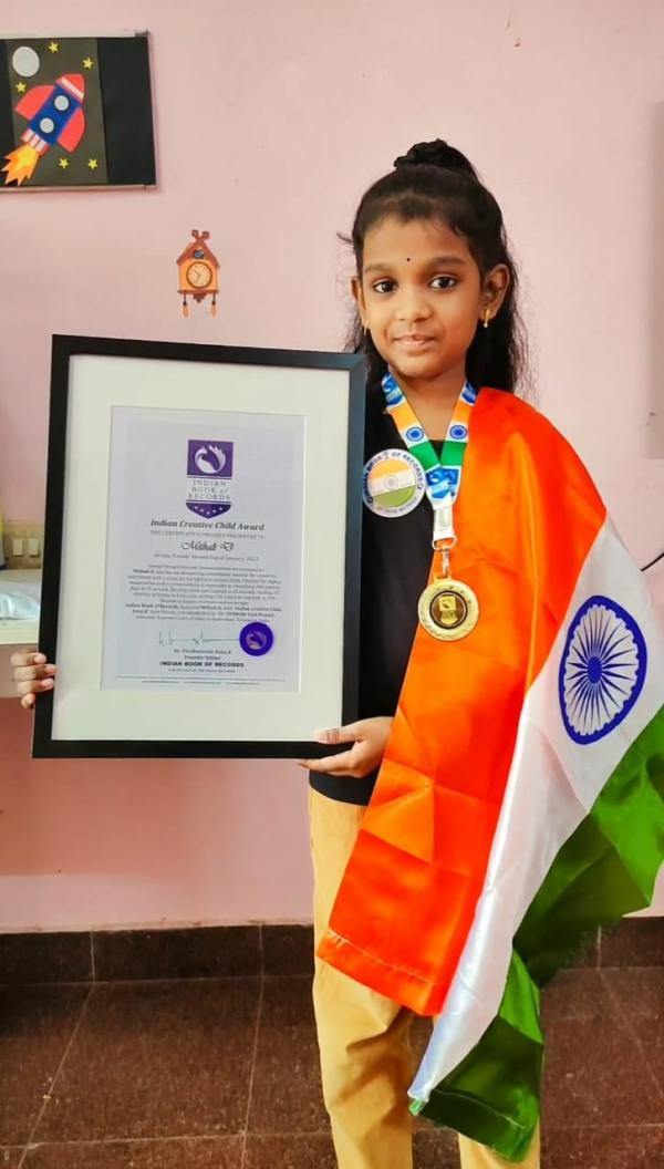 Mithali D  Indian Creative Child Award