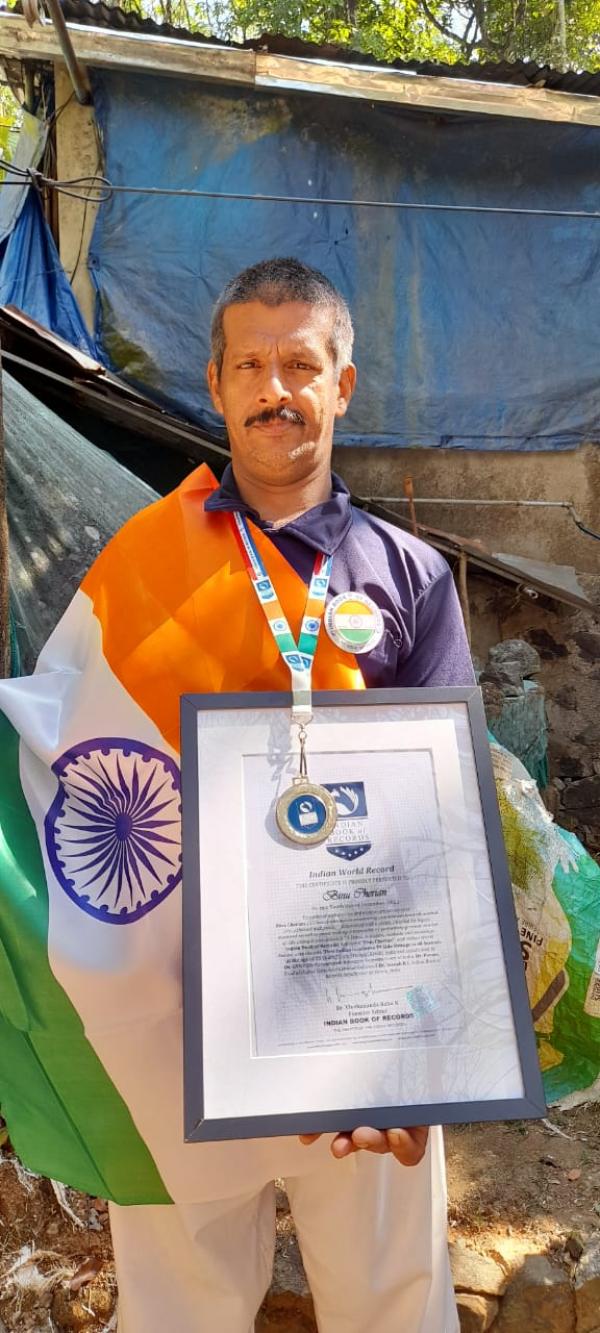 Binu Cherian  Indian World Record