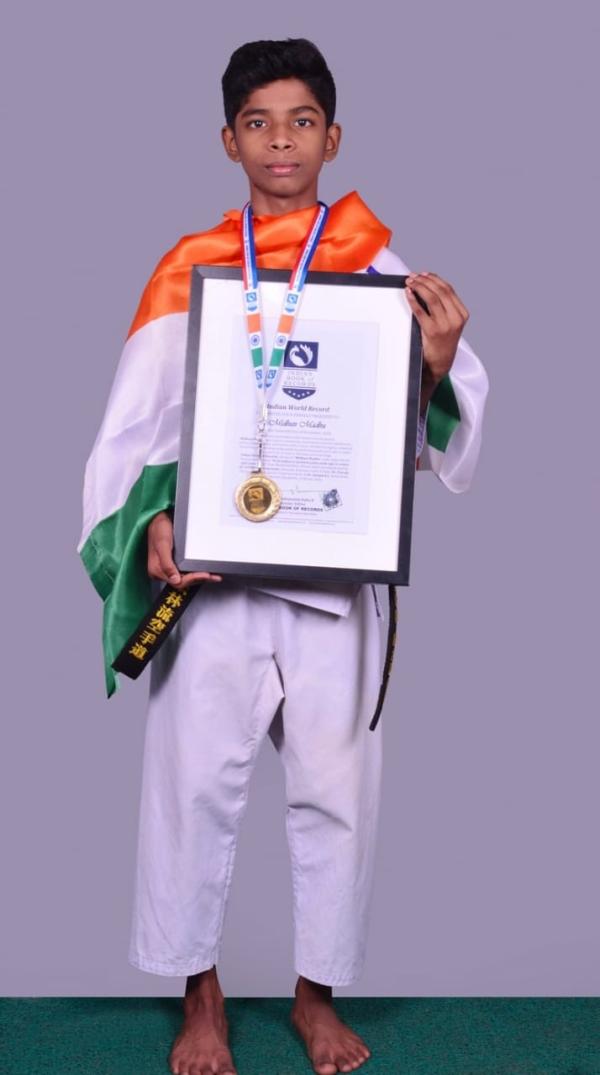 Midhun Madhu  Indian World Record