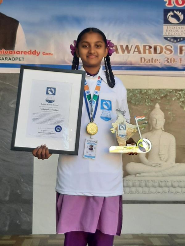 Telugupalli Madhuri  INDIAN WORLD RECORD