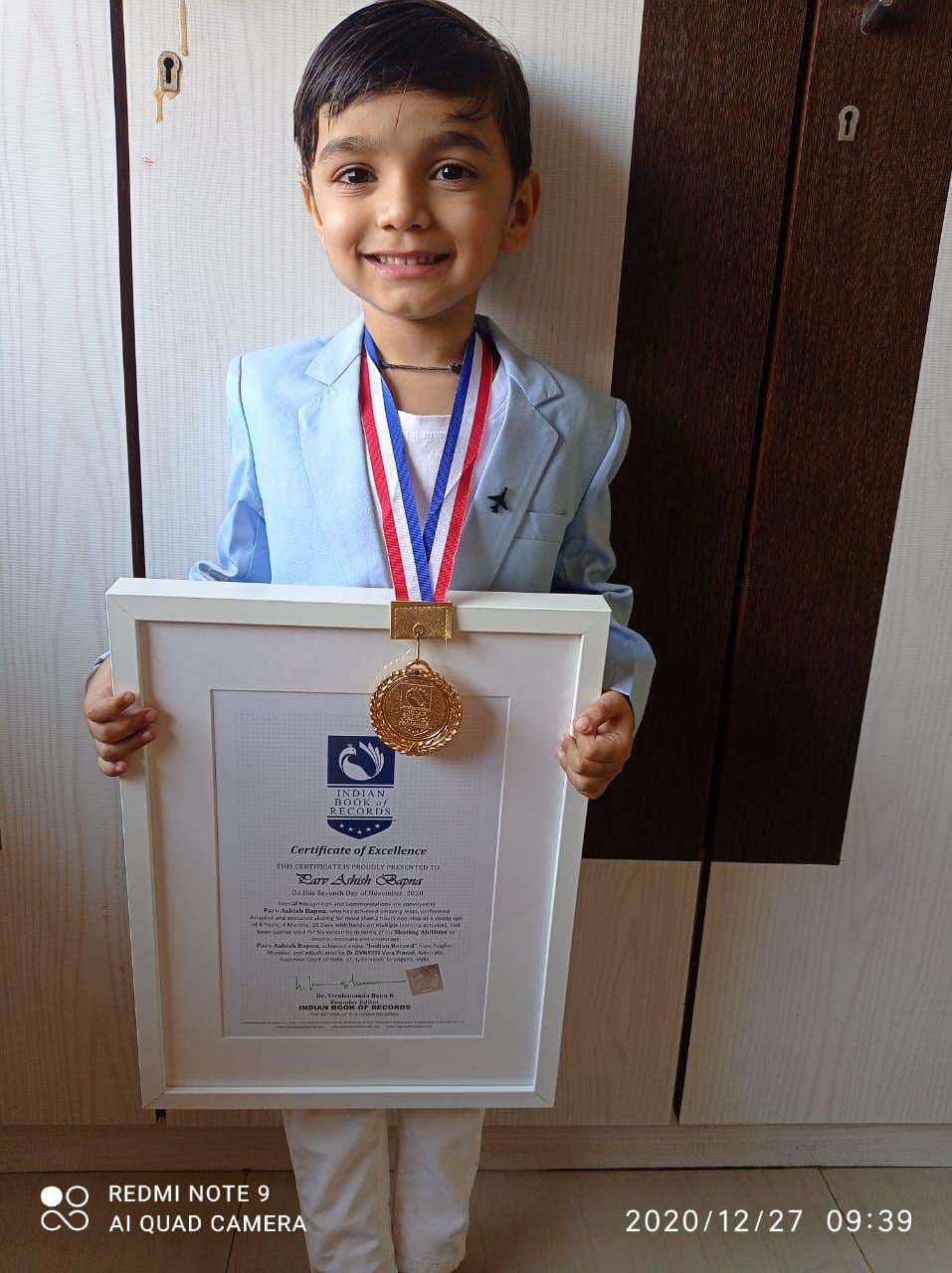 Ashish Bapna - Certificate of Excellence